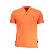 Napapijri Rosa polotröja med broderat logotyp Orange, Herr