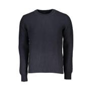 North Sails Blå Crewneck Tröja Black, Herr