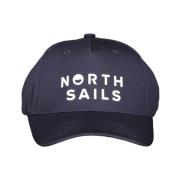 North Sails Blå Bomullssolkeps med Logo Blue, Unisex