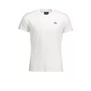 La Martina Elegant vit broderad tee White, Herr