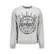 Plein Sport Sportigt Grått Långärmad Sweatshirt Gray, Herr