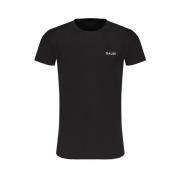 Gaudi Svart T-shirt med tryck Black, Herr