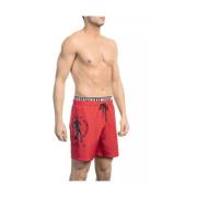 Bikkembergs Stiliga Lagerbadbyxor Red, Herr