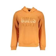 Guess Orange Hoodie med Stil Orange, Herr