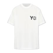 Y-3 T-shirt med tryckt logotyp White, Unisex