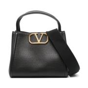 Valentino Garavani Svart Toteväska med Dubbla Handtag Black, Dam