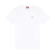 Diesel Ekologisk Bomull Jersey T-Boxt-K18 White, Herr