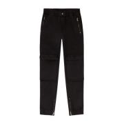 Diesel Svarta Byxor Slim Fit Dragkedja Black, Herr