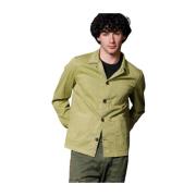 Mason's Herr Field Jacket i Bomull och Tencel Green, Herr