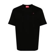 Diesel Svart Jersey Logo Crew Neck T-shirt Black, Herr