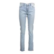 Gant Ljusblå Slim Fit Bomulls Jeans Blue, Dam