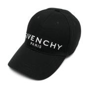 Givenchy Svart Baseballkeps Logo Print Black, Herr