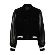 Givenchy Svart Ull Bomberjacka Black, Dam