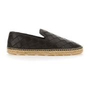 Bottega Veneta Bruna Läder Espadriller Ss22 Brown, Dam