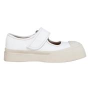 Marni Nappa läder mary jane sneaker White, Dam