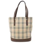 Burberry Vintage Pre-owned Canvas totevskor Brown, Dam