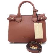 Burberry Vintage Pre-owned Laeder handvskor Brown, Dam