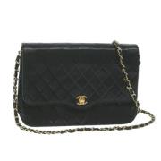 Chanel Vintage Pre-owned Tyg chanel-vskor Black, Dam