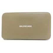 Balenciaga Vintage Pre-owned Laeder plnbcker Beige, Dam