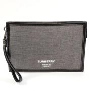 Burberry Vintage Pre-owned Tyg kuvertvskor Gray, Dam