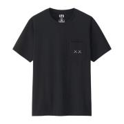 Kaws Sesame Street Pocket Tee Limited Edition Black, Herr