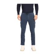 Mason's Sammet Cargo Byxor Extra Slim Fit Blue, Herr