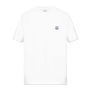 Maison Kitsuné T-shirt med lapp White, Herr