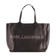 Karl Lagerfeld Stilren Shopper Väska Brus Black, Dam