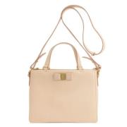 Salvatore Ferragamo Pre-owned Pre-owned Tyg totevskor Beige, Dam