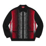 Supreme Gradient Stripe Zip Up Cardigan Black, Herr