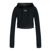 Diesel Sweatshirt F-Slimmy-Hood-P5 Black, Dam