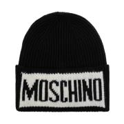 Moschino Mössa med logo Black, Dam