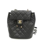 Chanel Vintage Pre-owned Laeder axelremsvskor Black, Dam