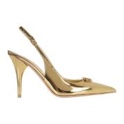 Valentino Garavani Guld VLogo Slingback The Bold Edition Yellow, Dam