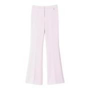 Twinset Rosa Flare Byxor Actitude Kollektion Pink, Dam