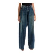 Haikure Wide Leg Bethany Jeans Blue, Dam