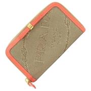 Prada Vintage Pre-owned Canvas plnbcker Beige, Dam