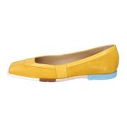 Fabi Suede Ballet Flats för Kvinnor Yellow, Dam