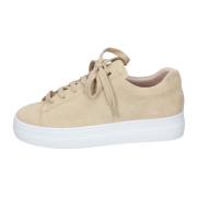 Stokton Sneakers i mocka för kvinnor Beige, Dam