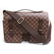 Louis Vuitton Vintage Pre-owned Tyg axelremsvskor Brown, Dam