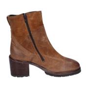 Moma Vintage Mocka Ankelboots för kvinnor Brown, Dam