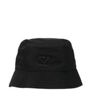 Prada Vintage Pre-owned Nylon hattar-och-kepsar Black, Dam