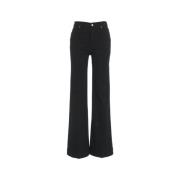 7 For All Mankind Svarta Jeans Aw24 Modell Skonsam Tvätt Black, Dam