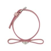 Versace Rosa Band Armband - Läder Pink, Dam