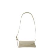 Jil Sander Äggskal Läder Mini Plånbok White, Dam