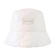 Duvetica Kräm Bucket Hat Aw23 White, Dam