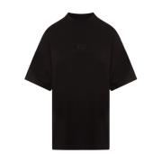 Balenciaga Svart T-shirt med ståkrage Black, Dam