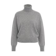 MVM Lyxig Grå Turtleneck Sweater Aw24 Gray, Dam