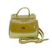 Dolce & Gabbana Pre-owned Pre-owned Tyg axelremsvskor Yellow, Dam