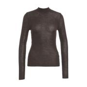 Mauro Grifoni Brun Stickad Tröja Sweater Aw24 Brown, Dam